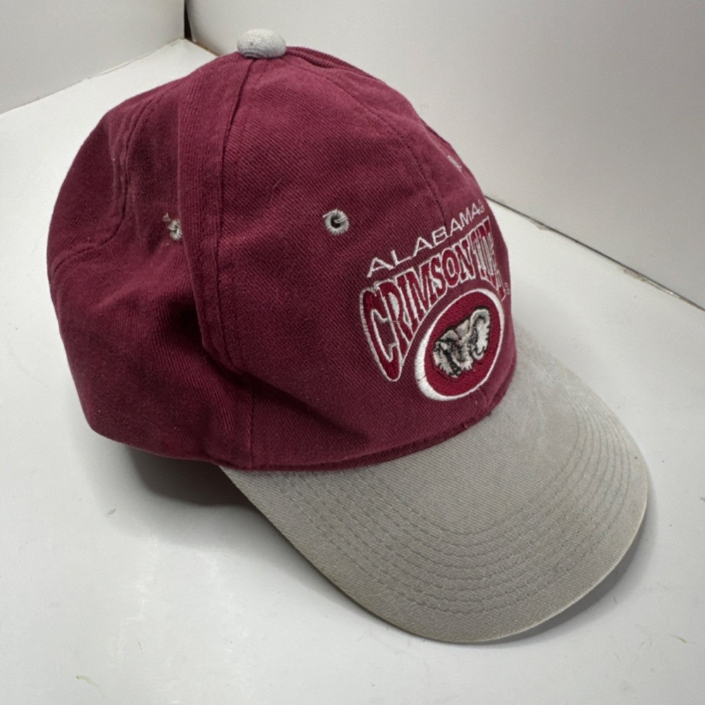 Signature Alabama Crimson Tide Officially Licensed Red Gray Hat One Size